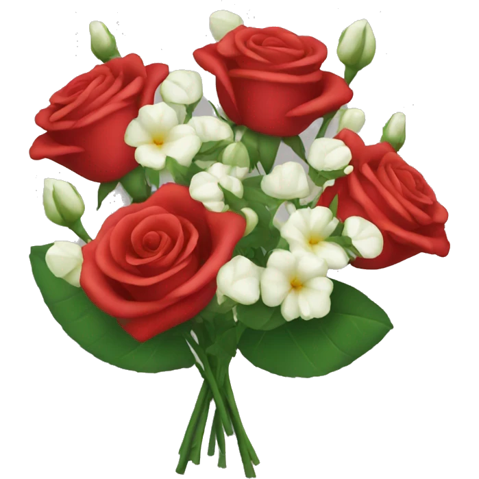 Red rose bouquet emoji