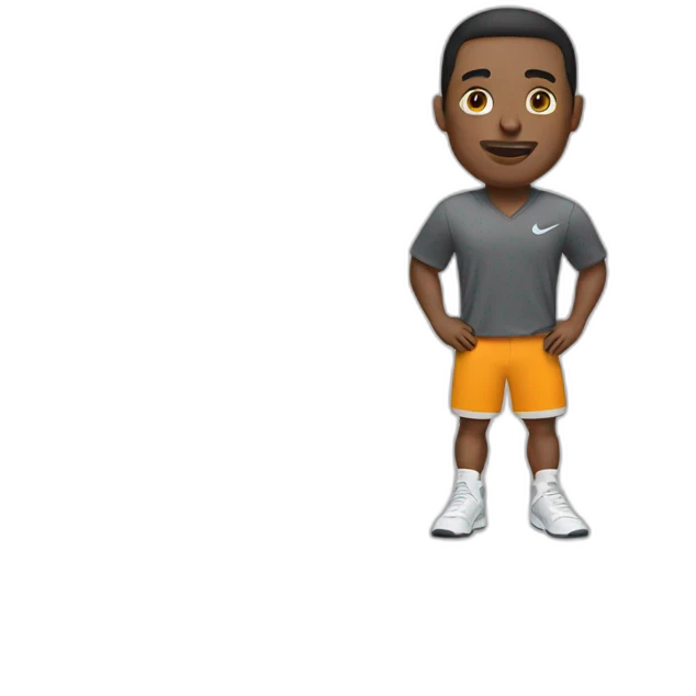 A man with a nike tech emoji