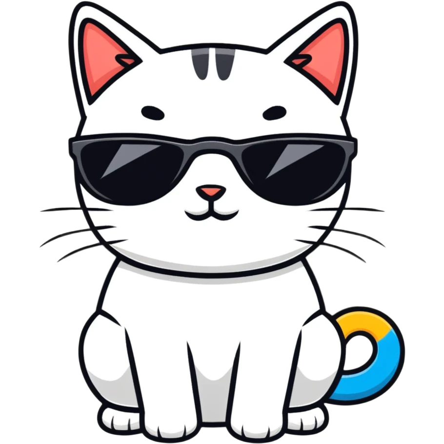 cat wearing sunglasses emoji