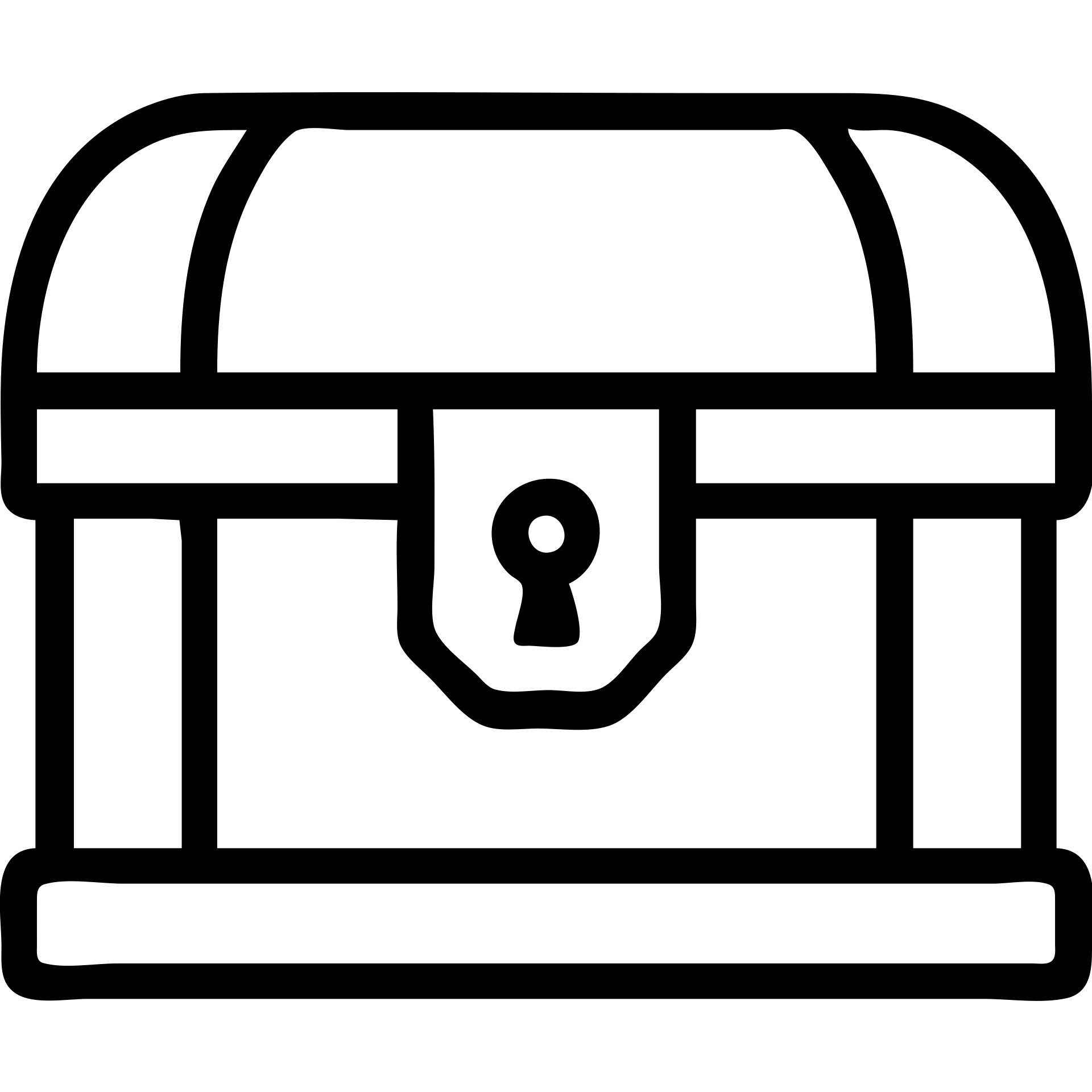 An outlined red medieval treasure chest from an RPG game emoji