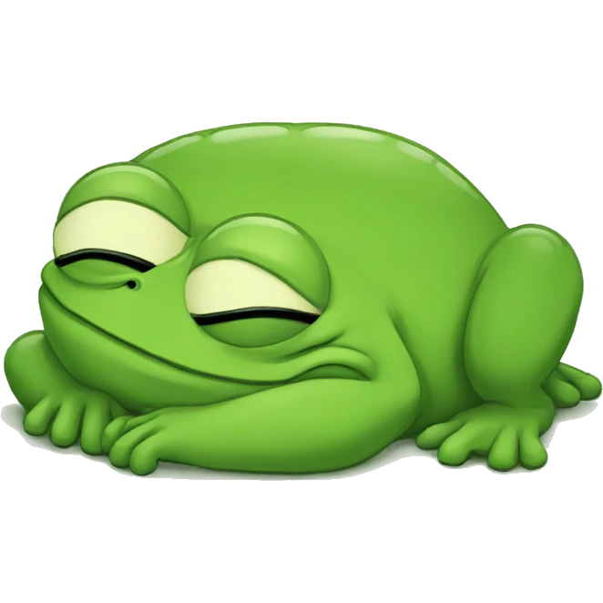 pepe-green-meme-frog-sleeping emoji