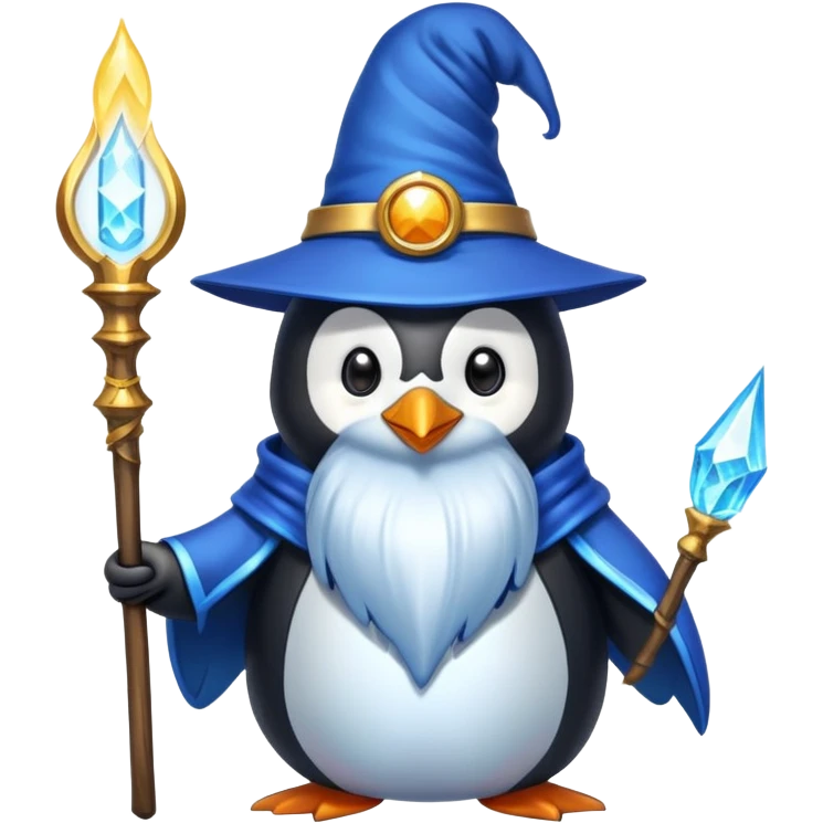Penguin Wizard emoji