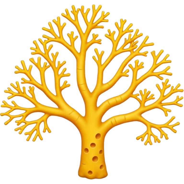 yellow Coral  emoji