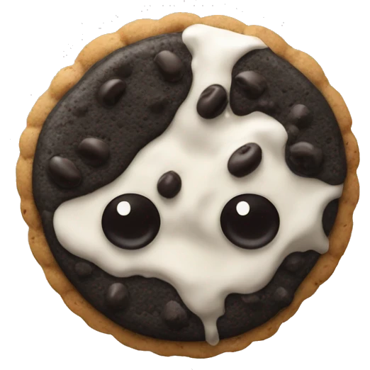Cookies and cream emoji
