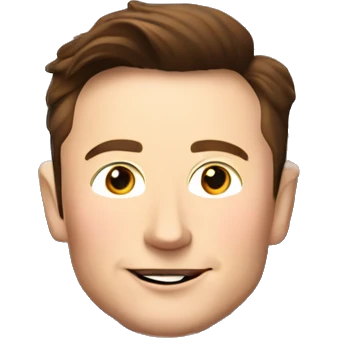 Elon musk on top of a rocket ship  emoji