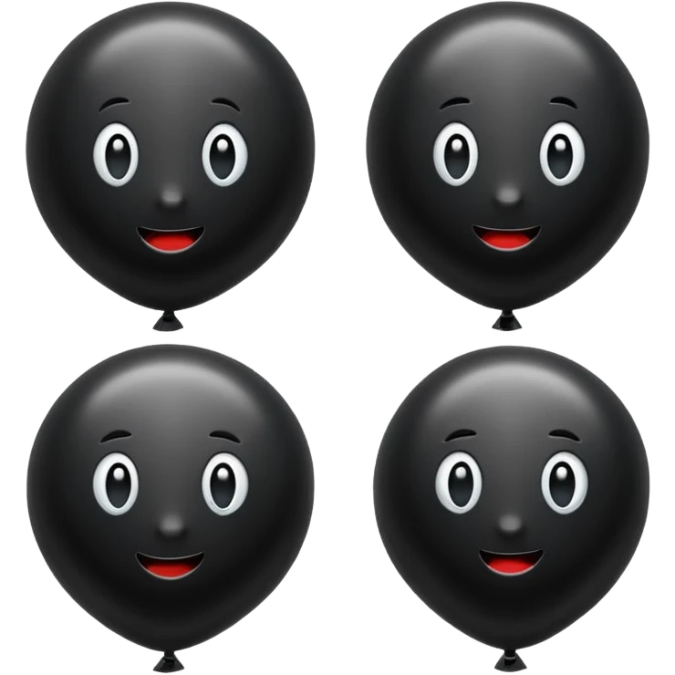 Black balloon emoji
