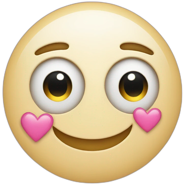 Smiling face with smiling eye and three heart emoji