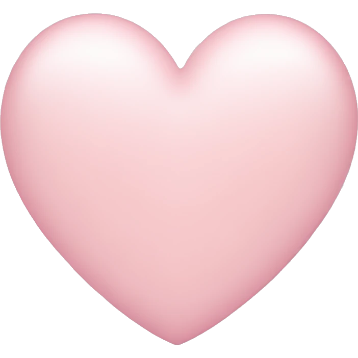 Light pink heart emoji