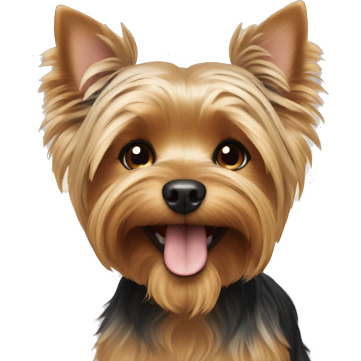 yorkshire terrier smiling emoji