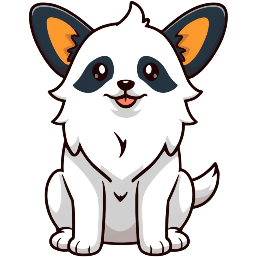 Papillon dog  emoji