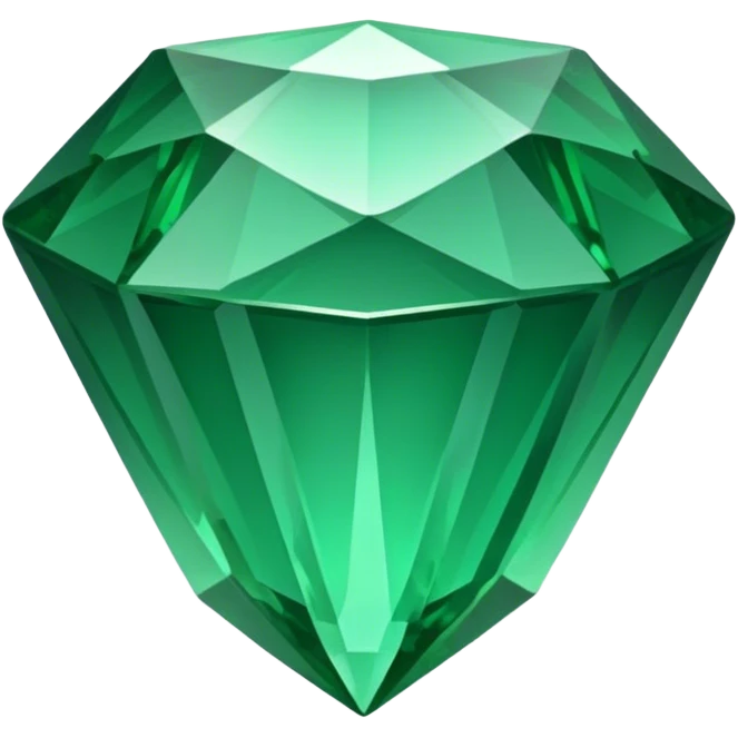 simply cut emerald emoji