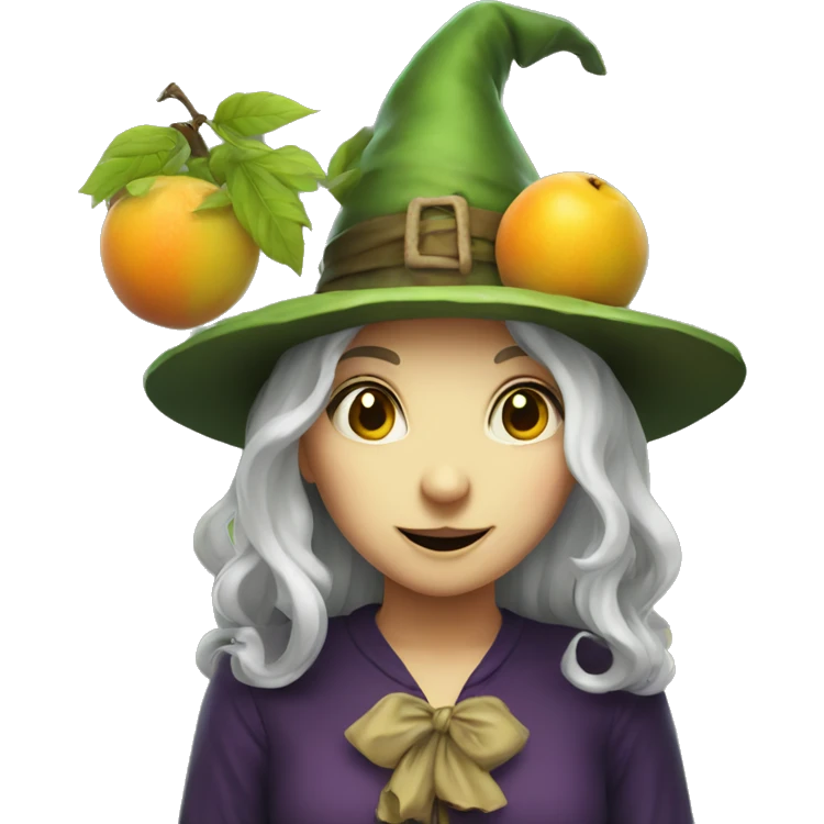 Fruit witch emoji