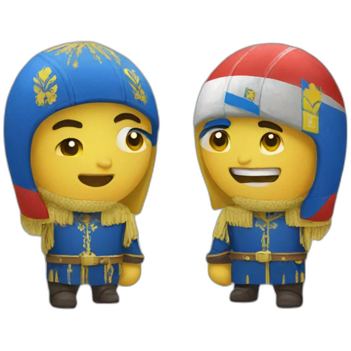 Russia vs ukraine emoji