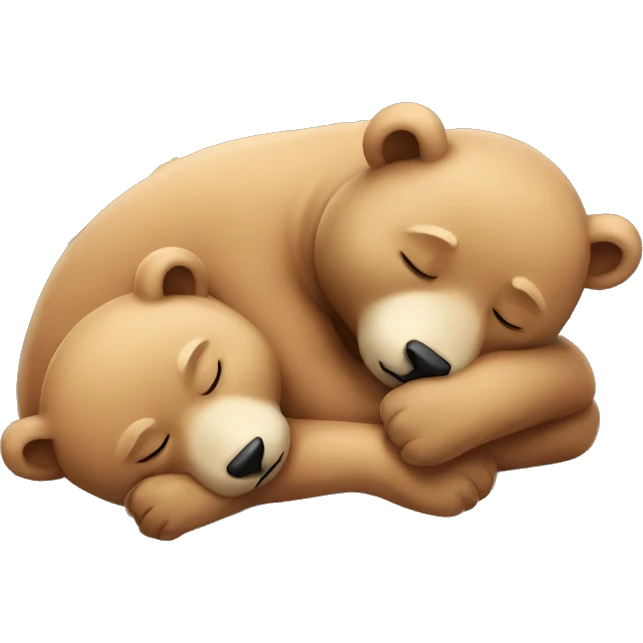 Sleeping bears emoji