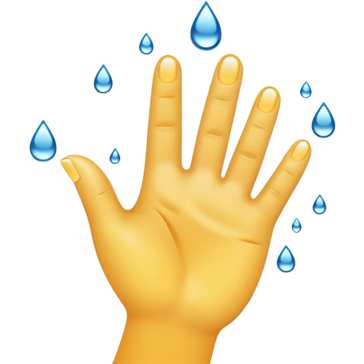 Wet fingers emoji