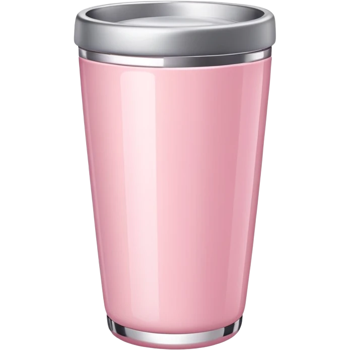 Light pink tumbler without face emoji