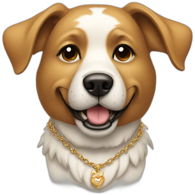 dog with necklace emoji