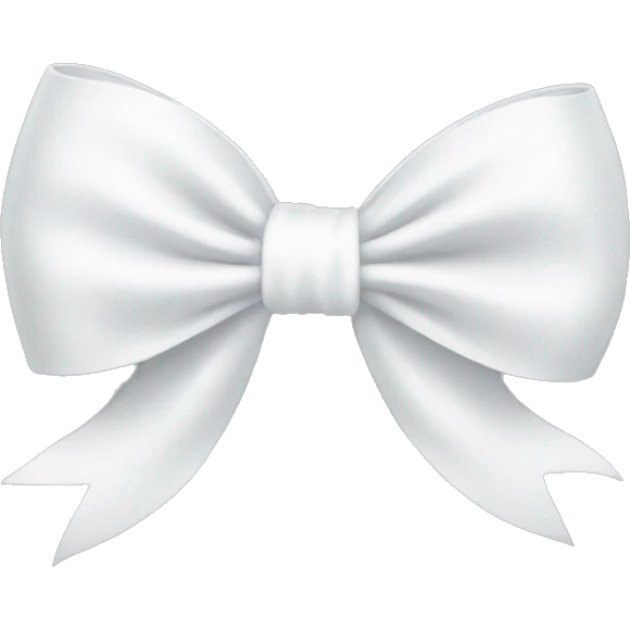 white bow emoji