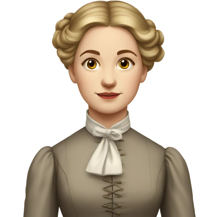 19th century young white woman emoji