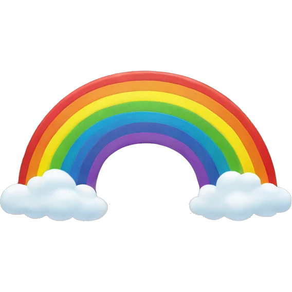 Rainbow with clouds  emoji