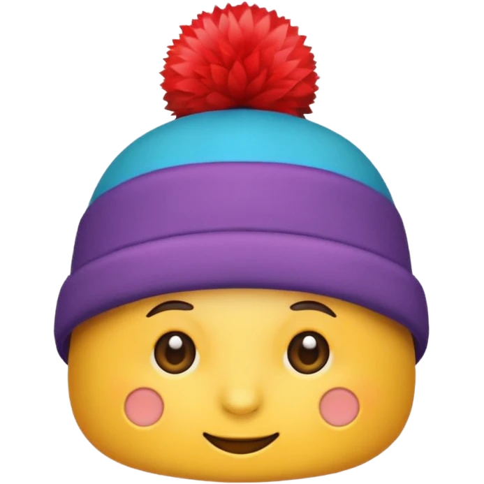 colorful hat emoji