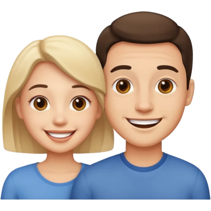 I want something between laughing and loving emoji