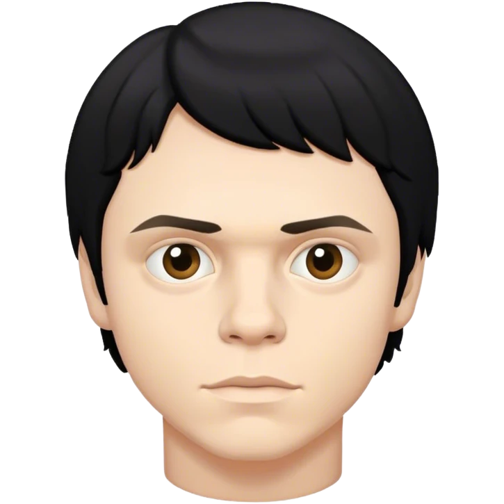 evan peters black hair emoji