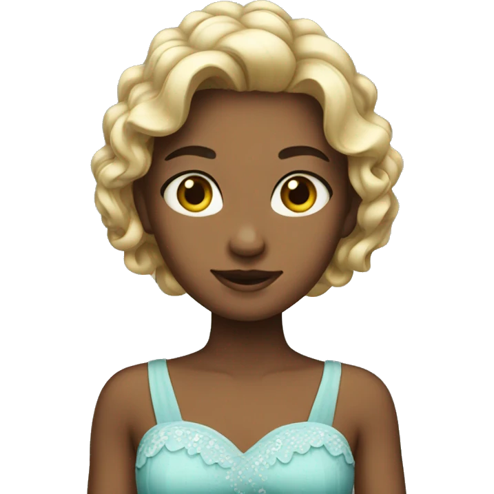 Pretty girl wearing dress emoji