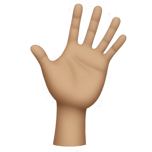 raise your hand to respond emoji