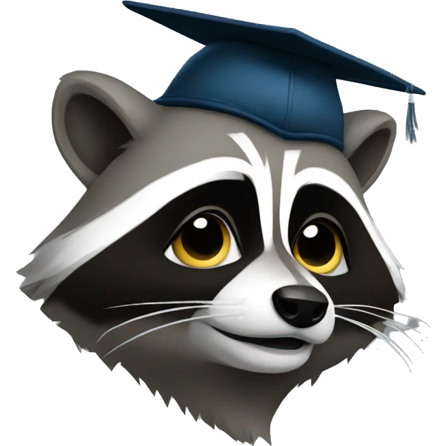 Academic Racoon emoji