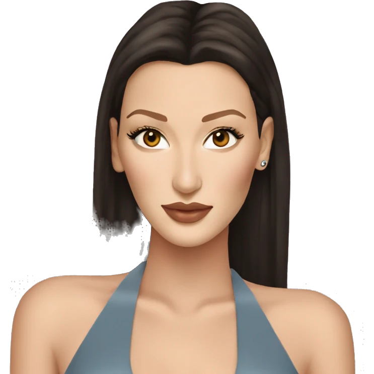 bella hadid lon emoji
