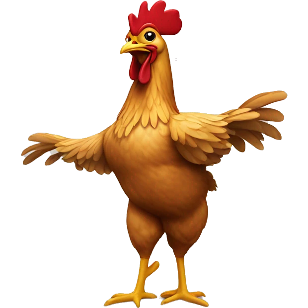 Chicken that is dancing  emoji
