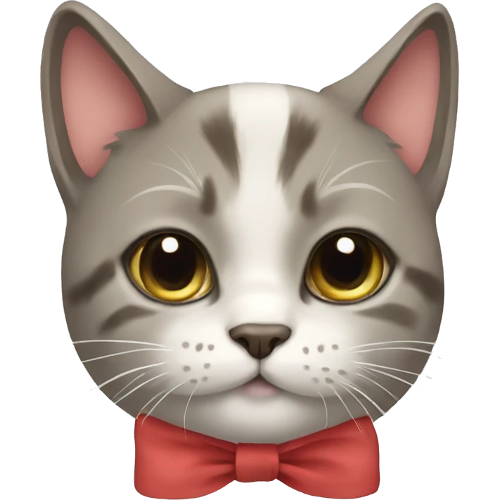 cat with bow emoji