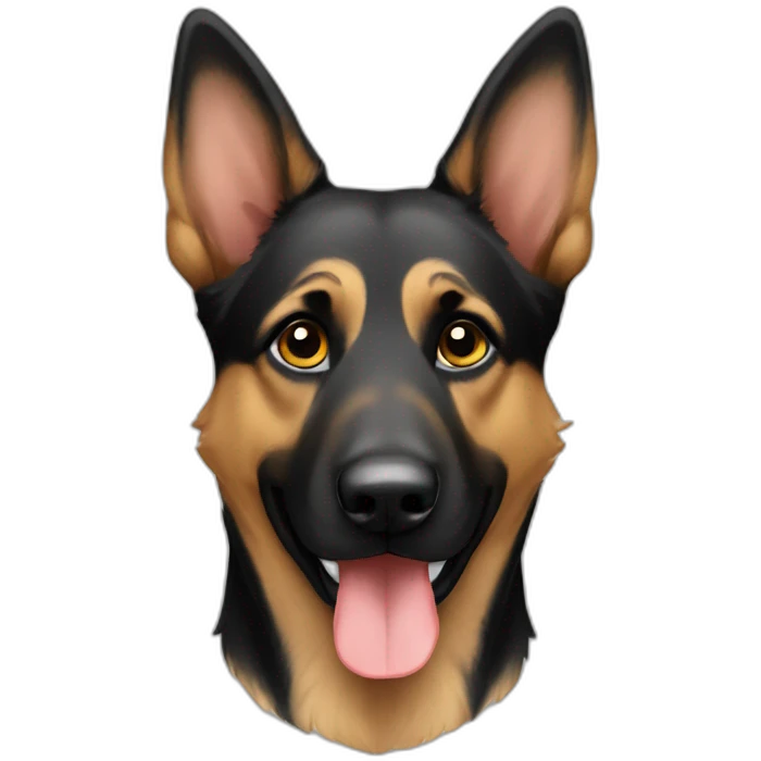 german sheppard black emoji