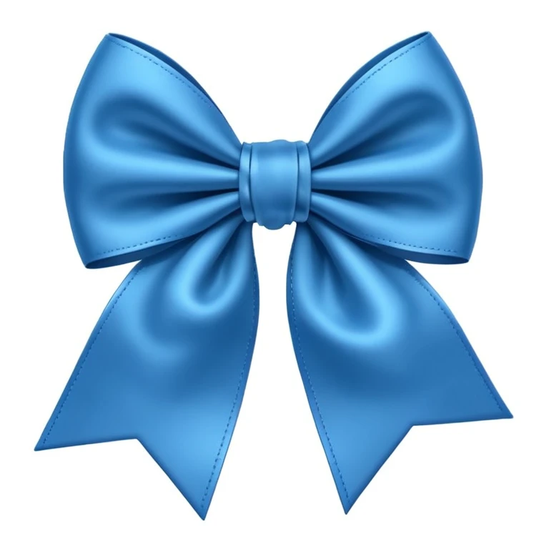 Blue bow  emoji