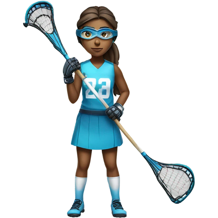 Girl lacrosse player emoji