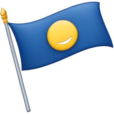 Bandera de color amarillo y azúl oscuro  emoji