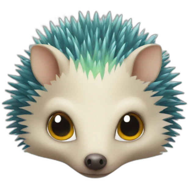 alien hedgehog pokemon face emoji