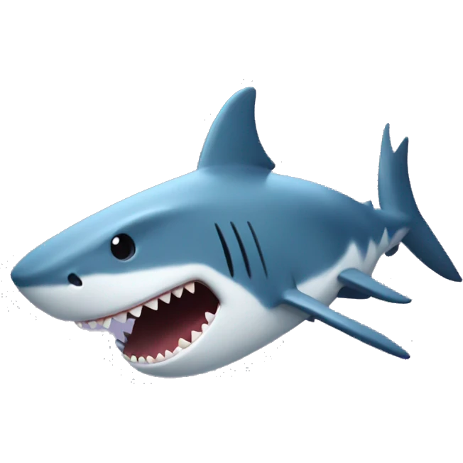 Imagine me as a shark emoji