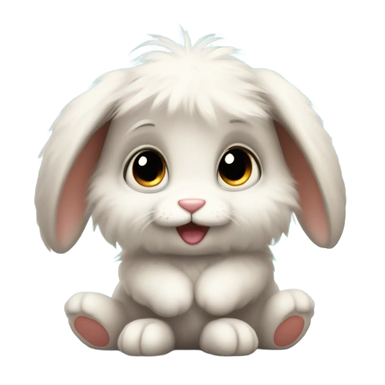 A bunny at is so,so cute  emoji