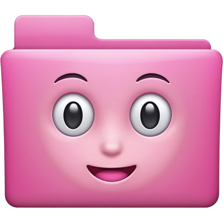 mix pink forward facing folder emoji