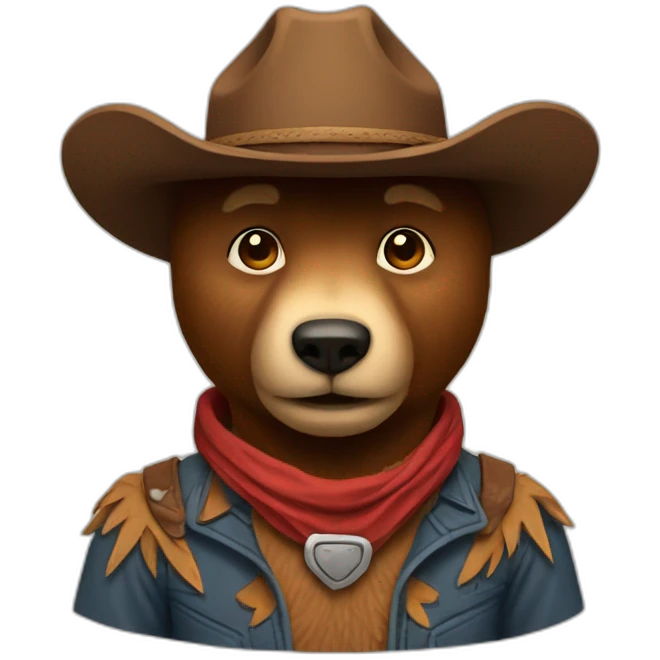 cowboy bear emoji