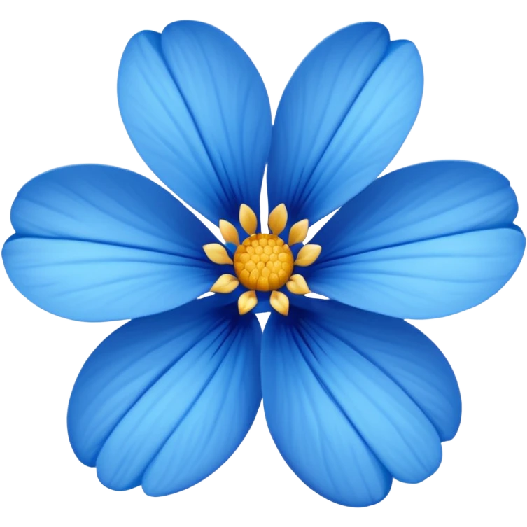 blue flower emoji