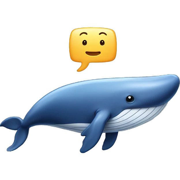 whale with muscles emoji