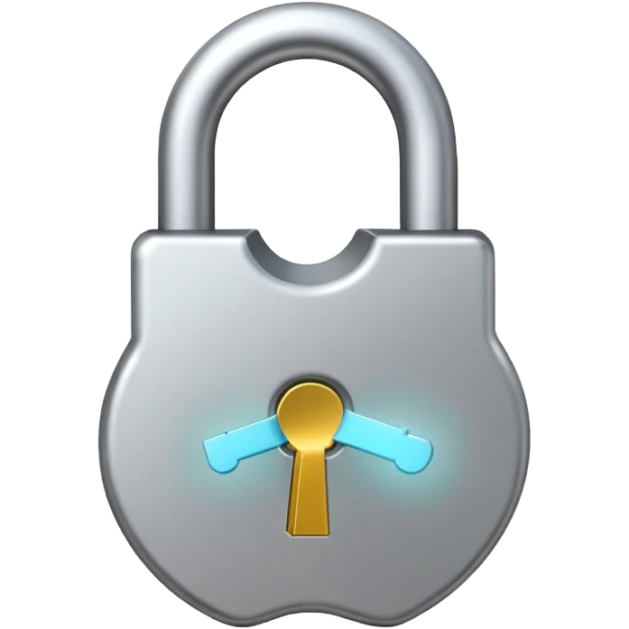 lock with a key apple style emoji emoji