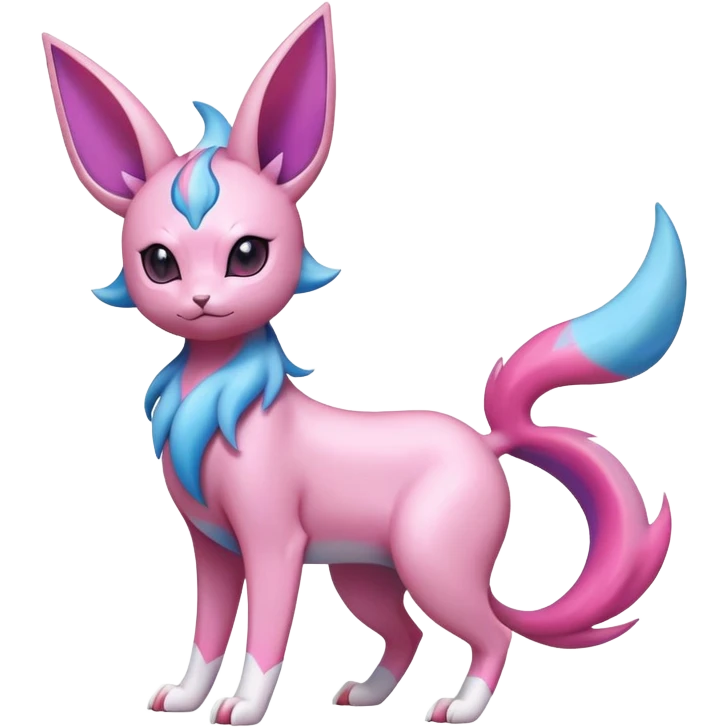 Espeon-Sylveon-Fakémon-hybrid-creature (full body)  emoji