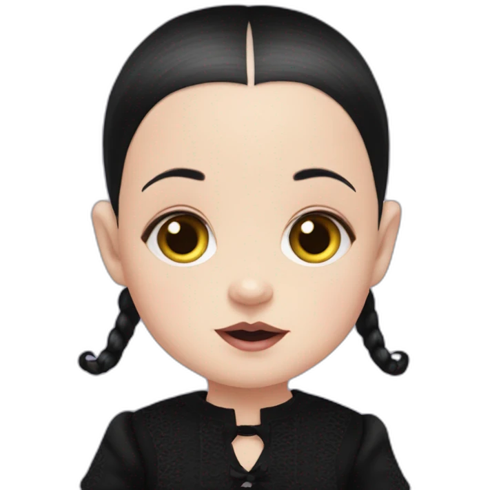 Wednesday Addams baby emoji