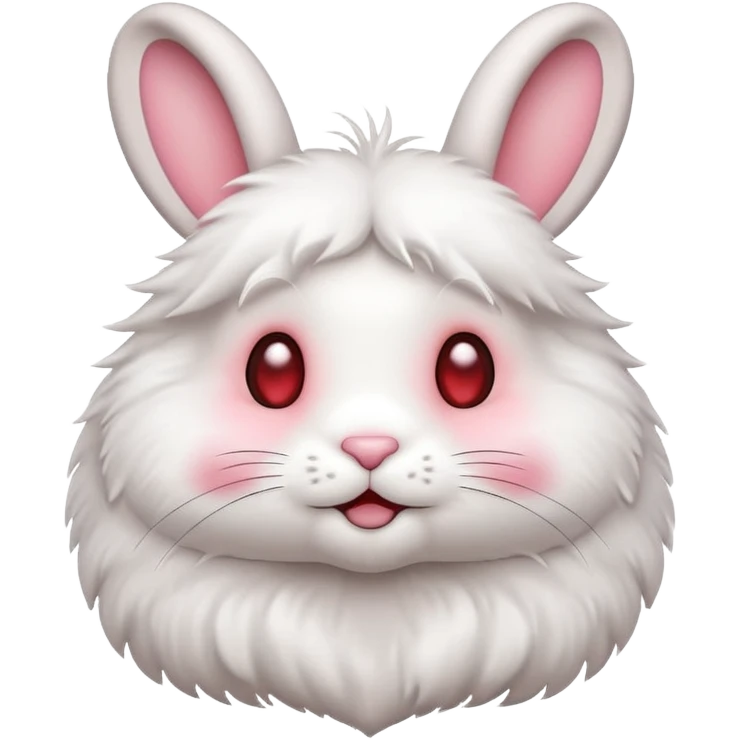 a cute emoji of a rabbit with heart eyes emoji