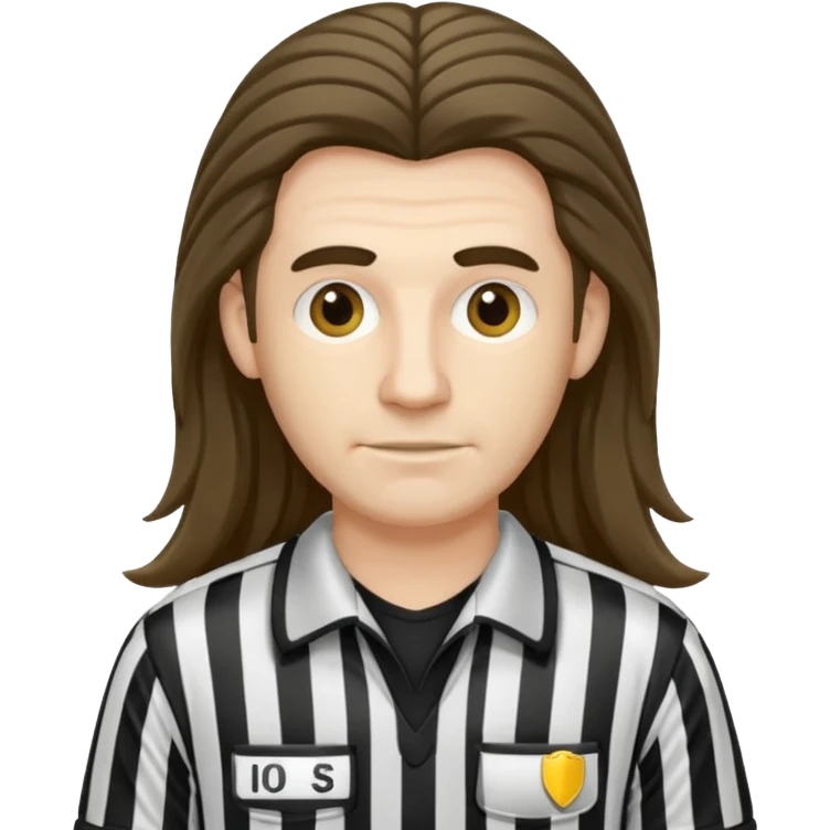 long-haired referee emoji