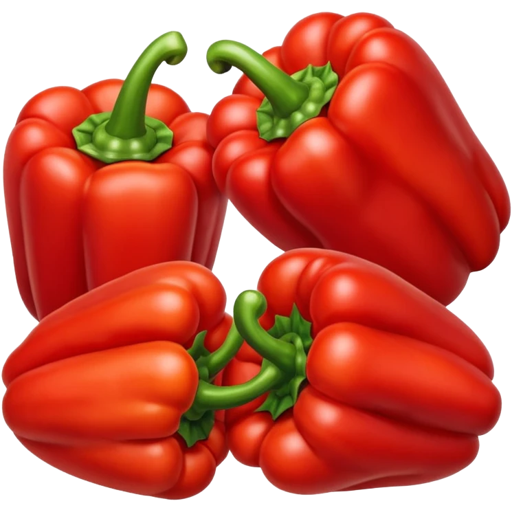 red bell peppers emoji